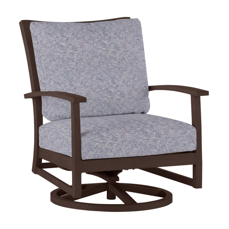 Charleston Patio Lounge Chair with Cushions, Bali Pearl, No Welt + Standard Fill, Oyster