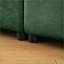 Canapé modulaire en L à 4 places modulaire avec rangement pour le salon | Vert sauge | Chenille-704993924
