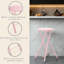 Tabouret pliant sans dossier 24 po Lavish Home avec capacité de 225 lb (ensemble de 2, rose)-916327871-850238672