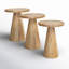 Jean 3-Piece Jean Solid Mango Wood Tray Top Nesting Table Set-1811666179