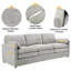 Canapé 89 po en chenille 89 po Cloud-366357158