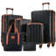 Ensemble de valises 6 pièces Hardshell, valises extensibles légères à deux roues, verrou TSA pour hommes femmes