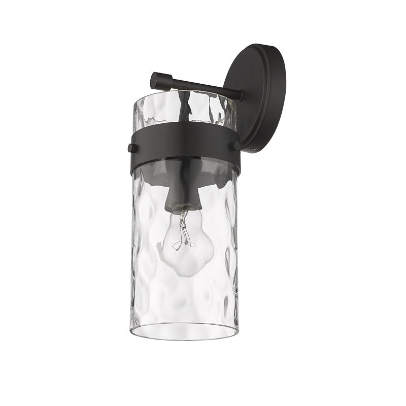 Aultman Armed Sconce, Matte Black, 14" H x 6.5" W x 5.5" D
