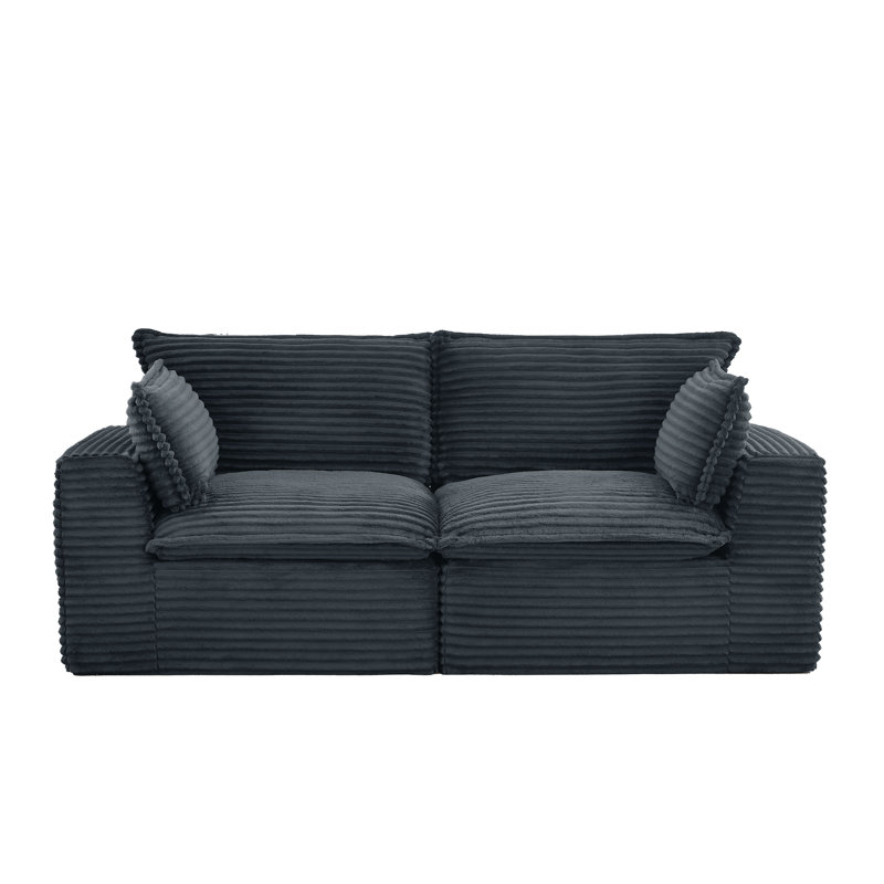 78.8"Cloud Modular Sectional Sofa, No Assembly Required, Gray