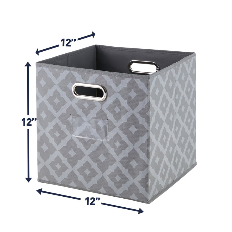 Red Barrel Studio® Decorative Bin, Gray