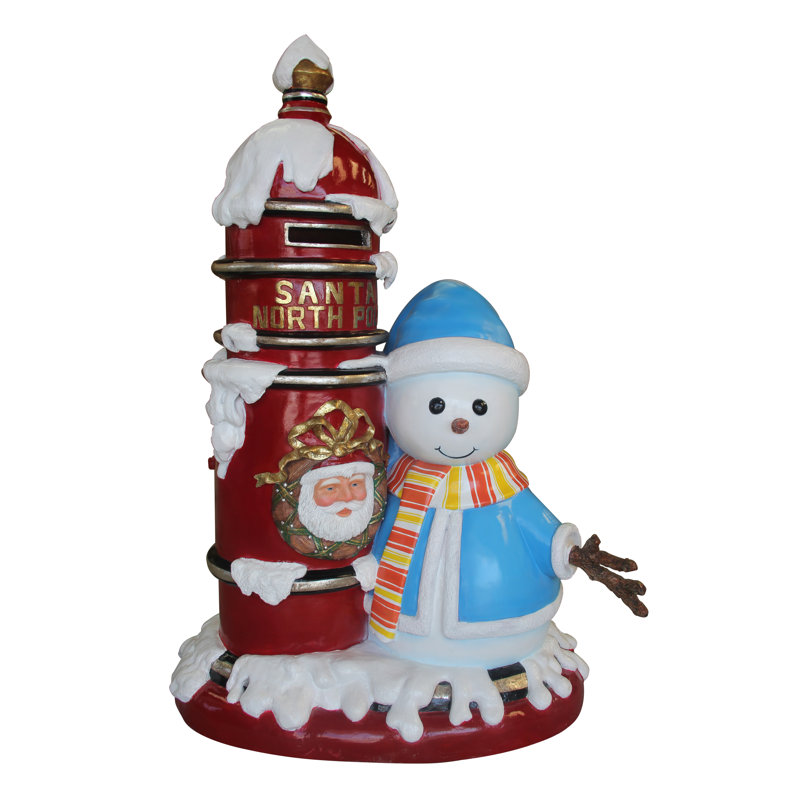 North Pole Snowman Mailbox Display