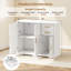 Buffet 40 po avec 2 tiroirs blanc-115886636