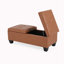 Banc de rangement avec repose-pieds en similicuir-1422127381