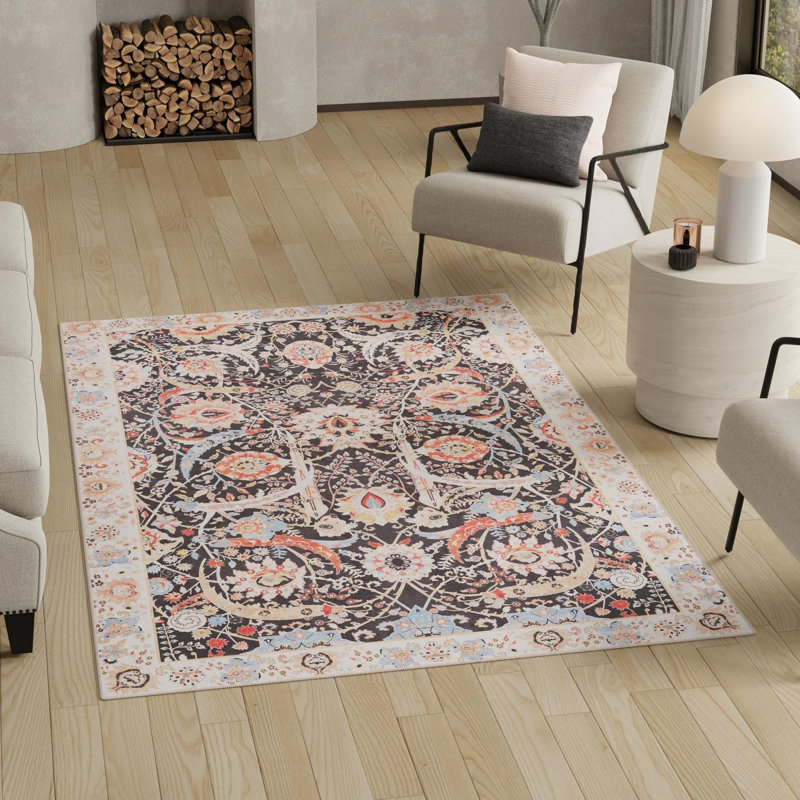Bungalow Rose Ariel Timeless Rug, Rectangle 8 pi 4 po x 12 pi