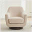 Fauteuil demi-tonneau pivotant de 30,90 po Mercersville-77118873