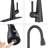 Pull Down Kitchen Faucet With Deck Plate-125523654-120756520