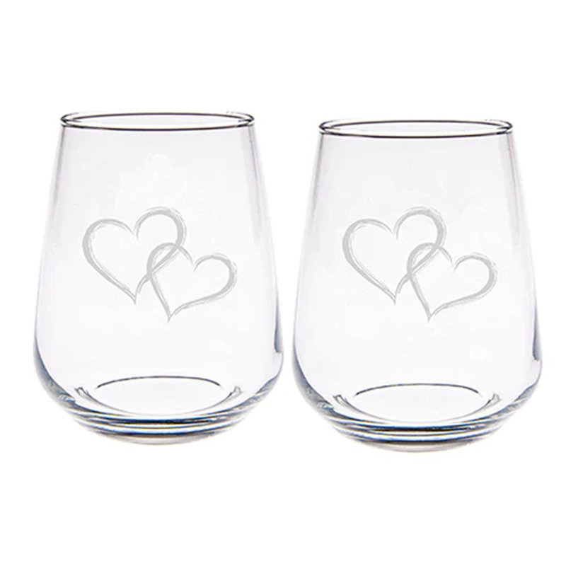 445ml Stemless Wine Glass Set