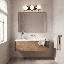  Éclairage pour salle de bain 3 lumières Alhambra en noir mat avec laiton chaud-1991039438-1991039437