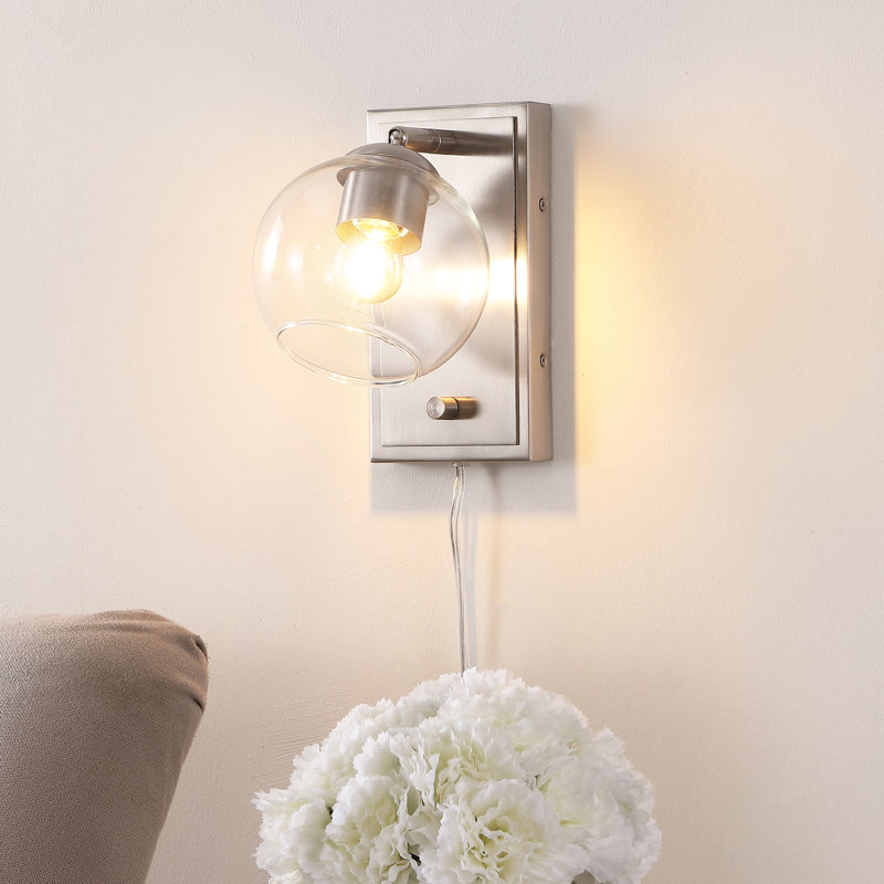 Cresencia Armed Sconce, Nickel