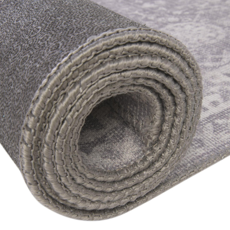 Tapis Dakota Fields Timeless gris, Rond 3 pi 6 po