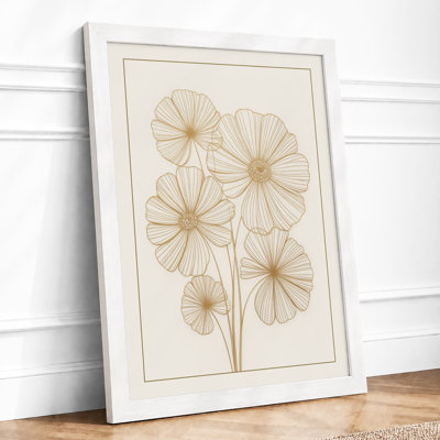 Delicate Florals Botanical - Framed Print