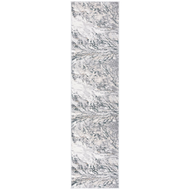 Joonyoung 100 Performance Geometric Rug, Runner 2' x 8'