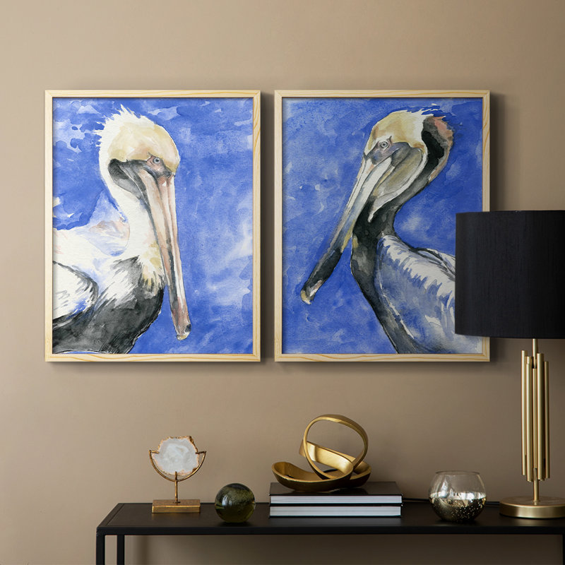 «Pelican Pool I», reproduction encadrée de qualité supérieure - prête à être accrochée - aucun clou requis - aucun clou requis