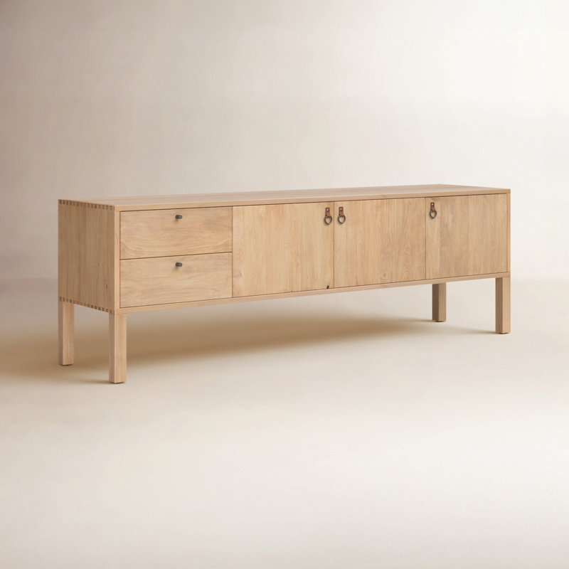 Isador Media Console, Dry Wash Poplar