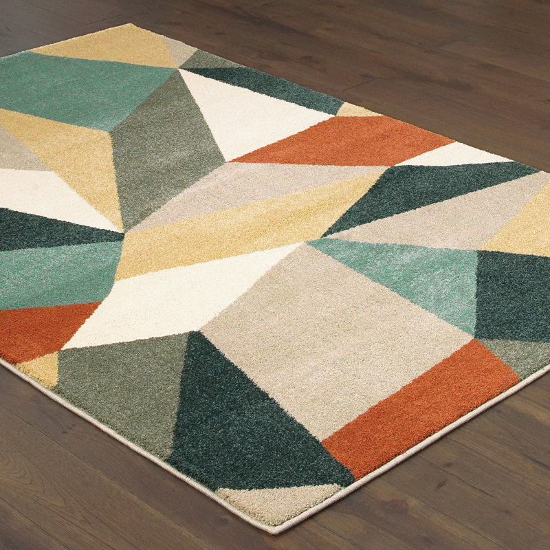 Adal Geometric Indoor Rug, Rectangle 5'3" x 7'3"