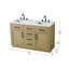 Meuble-lavabo double 54 po Ahner-999402157