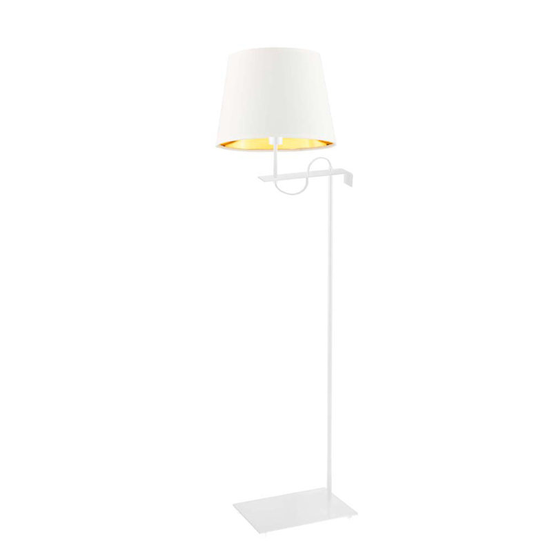 Dorinna 170cm Swing Arm Floor Lamp, White, White