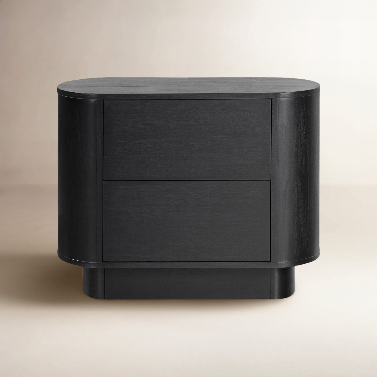 Haiden 2 - Drawer 32" Nightstand, Aged Black Acacia