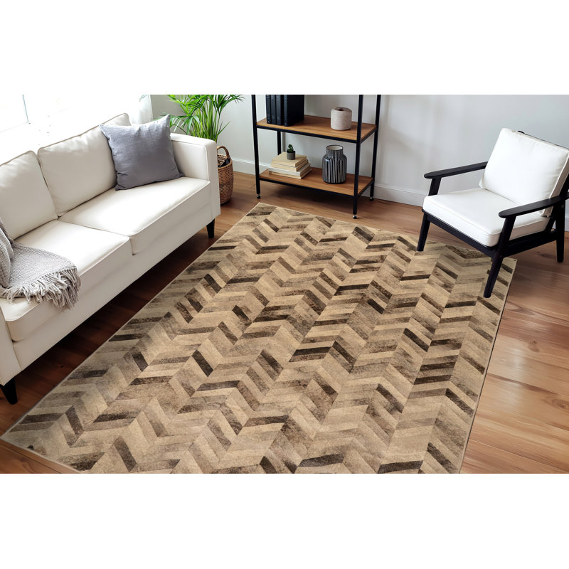 Gerin Chevron Indoor Rug, Rectangle 7'10" x 10'10"