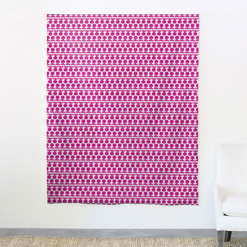 Tissu silhouette 100% coton, Fuchsia