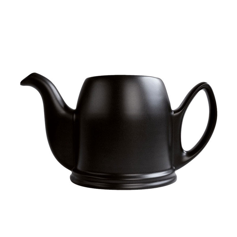 Salam Porcelain Teapot Set Teapot, 11.81 fl oz, Black