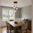 3-Light Cluster Pendant Lamp With Hammered Glass