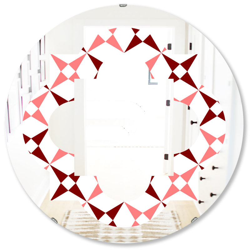 Miroir mural Hexagon Star Art Deco, H 31,5 po x l po