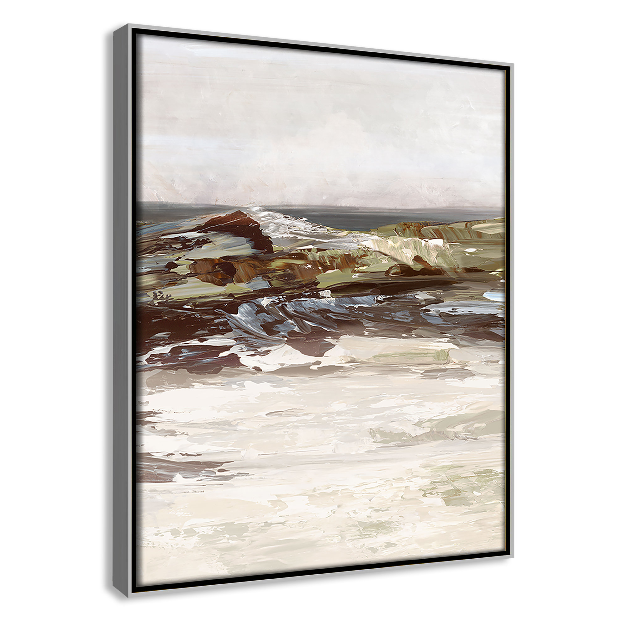Stoney Peak Print by , Silver, 15.5" H x 12.5" W