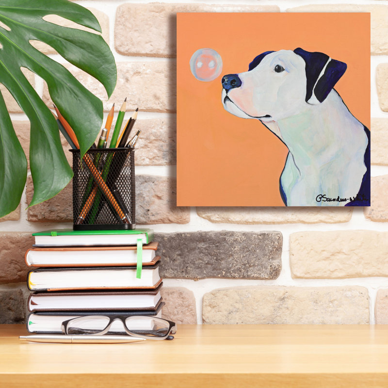  «Fascination» par Pat Saunders, art mural en toile blanche, 12 po x 12 po, H 12 po x l 12 po