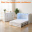 Armoire pour grand lit escamotable avec lumières DEL rgb et tiroir, blanc brillant-1626741575