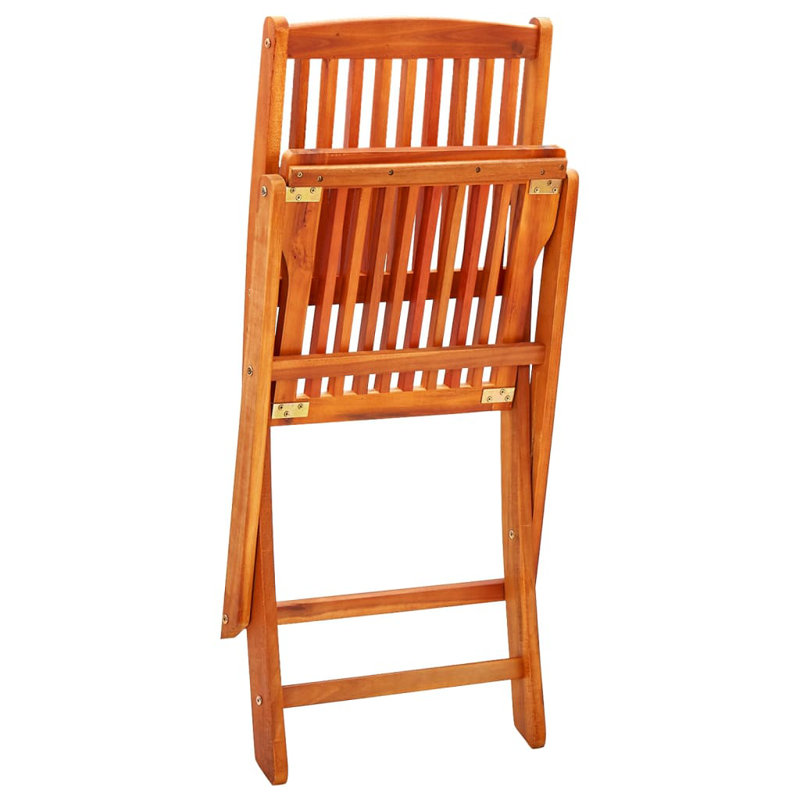 Aiesrom 3 - Person Wood Patio Dining Set with Round Table