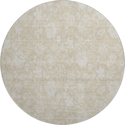 Premium Machine Washable Prisco Beige Rug