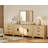 Eaton Farmhouse TV Stand With 2 Cabinets And 6 Drawers, Modern Entertainment Center For Living Room, Bedroom Or Entryway, Closed Media Storage Furniture-1139619850