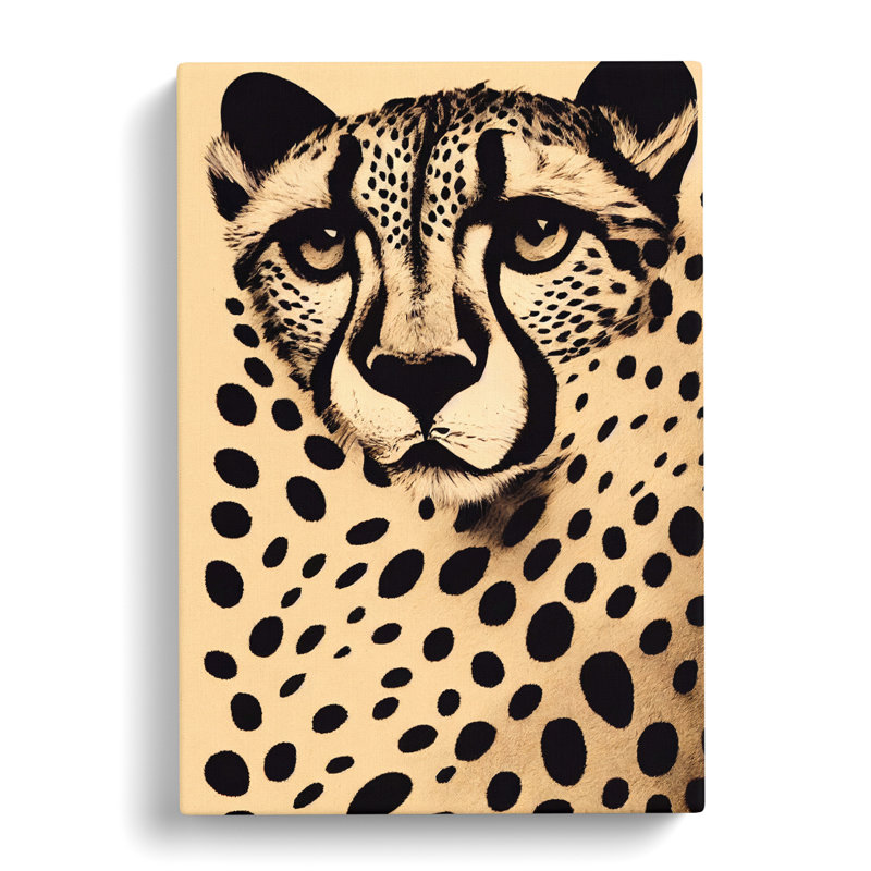 Cheetah Collage - Wrapped Canvas, 60cm H x 40cm W x 3cm D