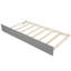 Lit plateforme gris avec lit gigogne - Fabrication solide pour les lattes de soutien de chambre à coucher-141858146