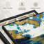 Abstrait «Oiseaux et mer», reproduction sur toile-101456193