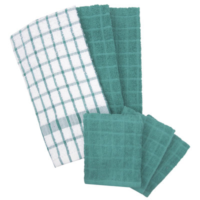 Plaid Linen Set Kitchen Towel