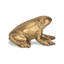 Figurine de grenouille en fonte dorée 3 po Waconia
