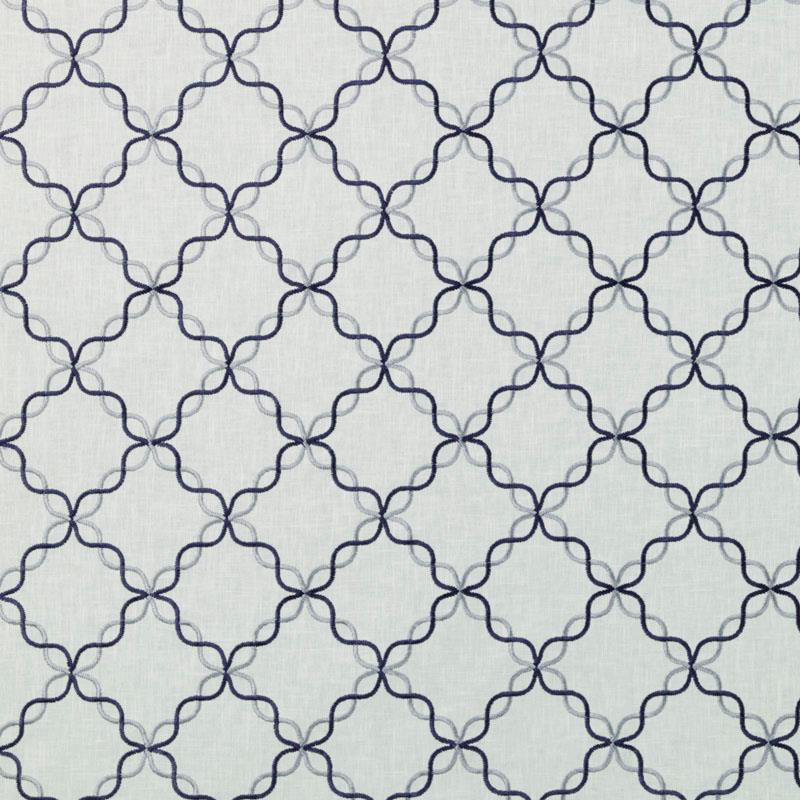 Tissu Veranda Embroideries, Bleuet