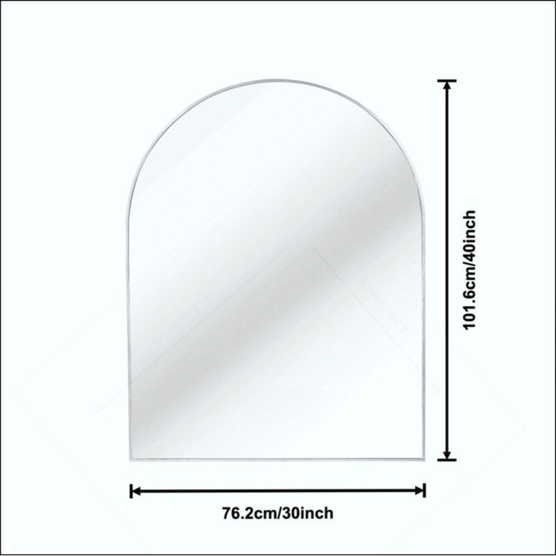 Miroir de salle de bain, Argent