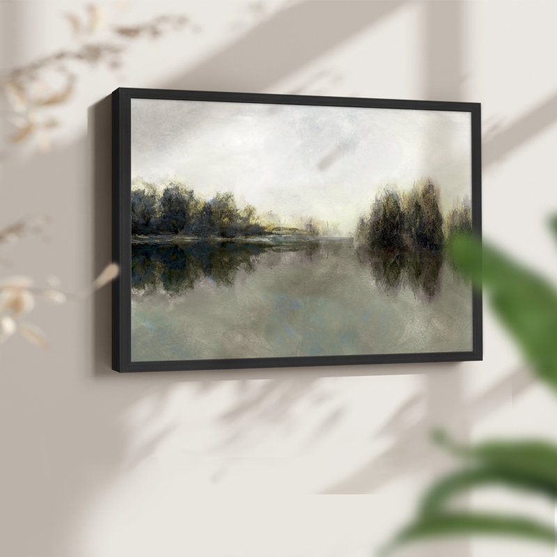 Rainy Sunset - impression encadrée - réaménageable, H 22 po x l 28 po, Noir, noir, noir, noir