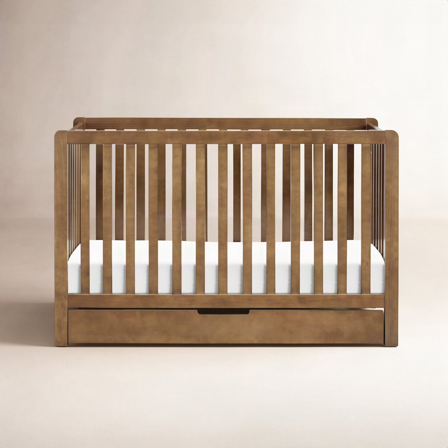 Colby 4-in-1 Convertible Crib, Walnut