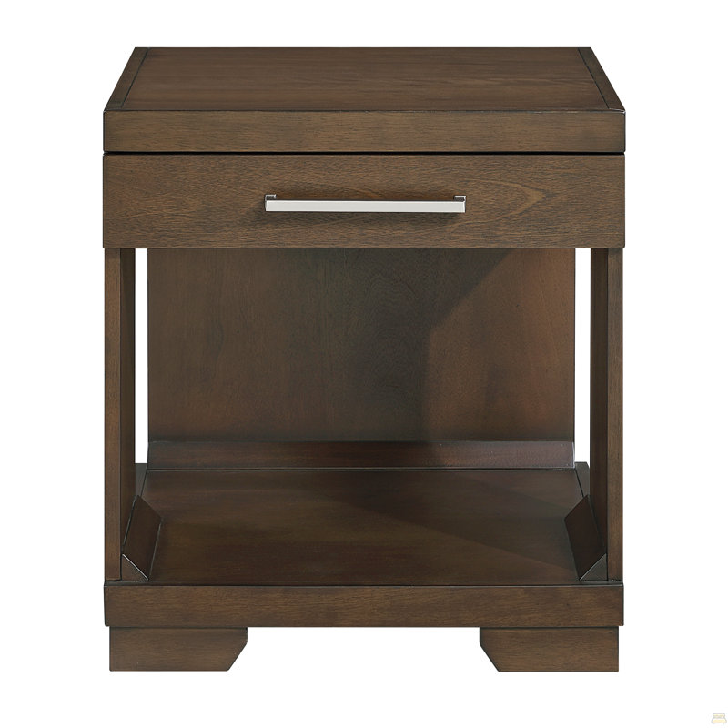 End Table Dovetail Drawer Open Shelf