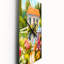 Petite maison sur la montagne avec des fleurs II - Horloge murale traditionnelle-132002202