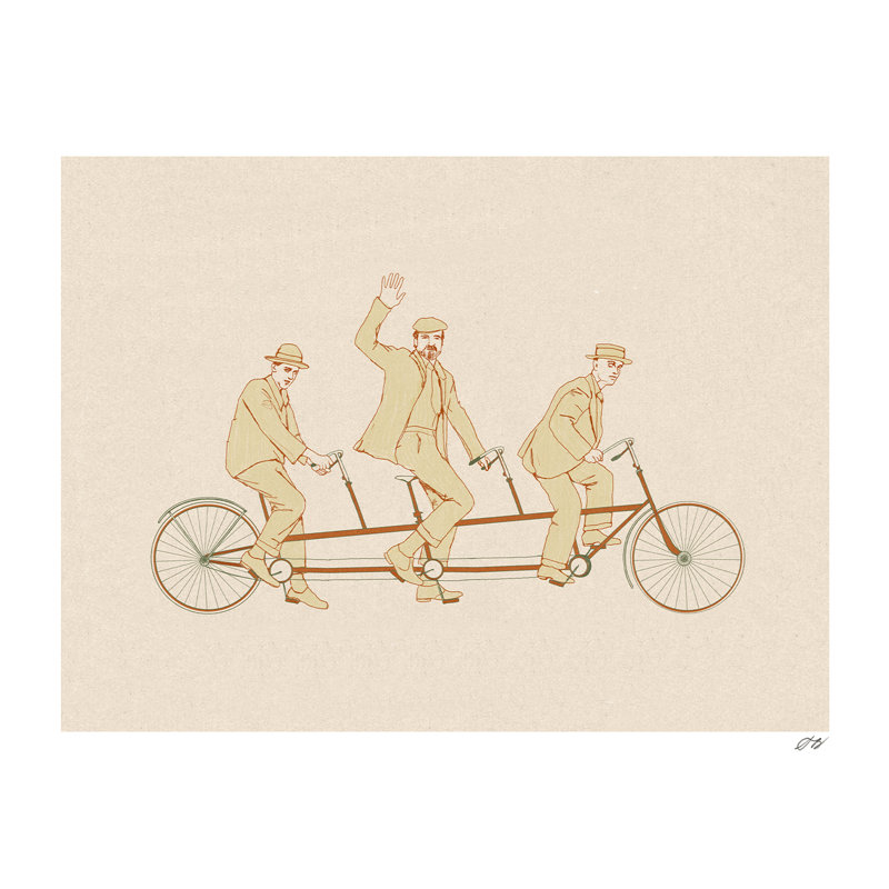 Tandem Bike Print